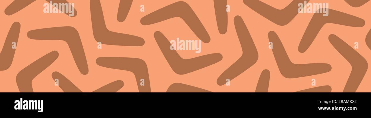 banner with boomerang shape pattern - vector illustration Stock Vector