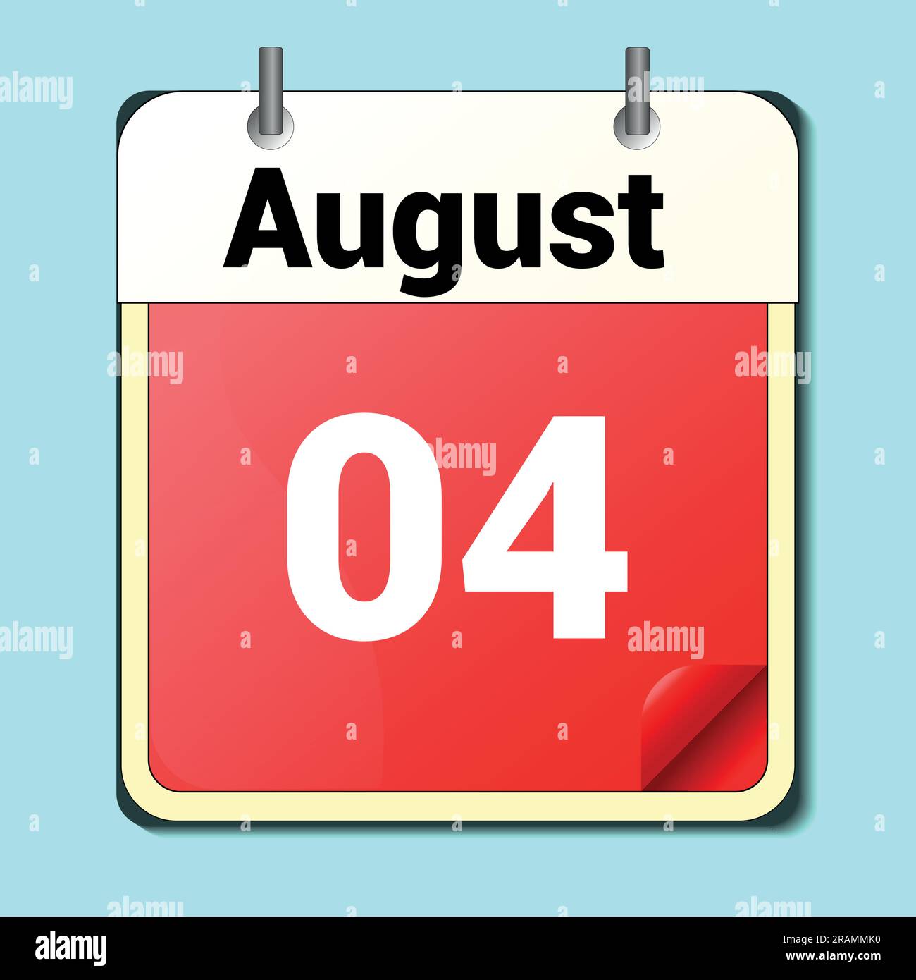 day-on-the-calendar-vector-image-format-august-04-stock-vector-image