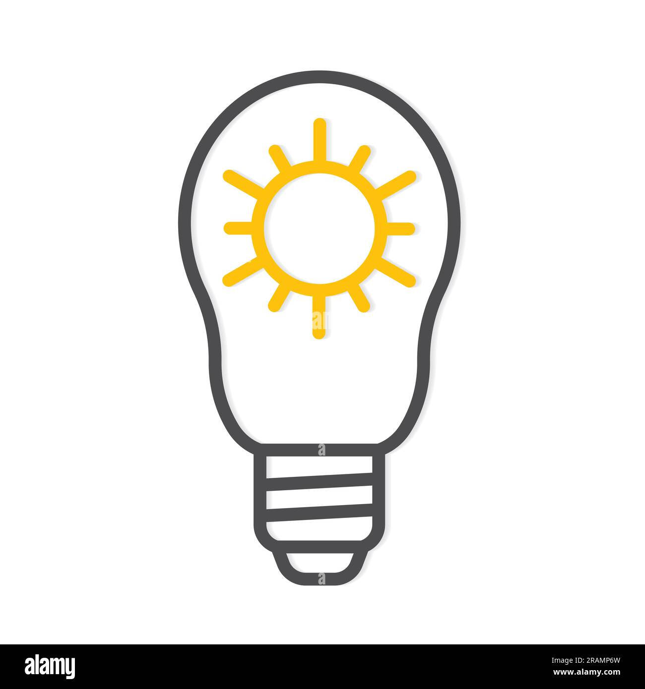 solar energy concept, sun in a bulb, clean sustainable, renewable power