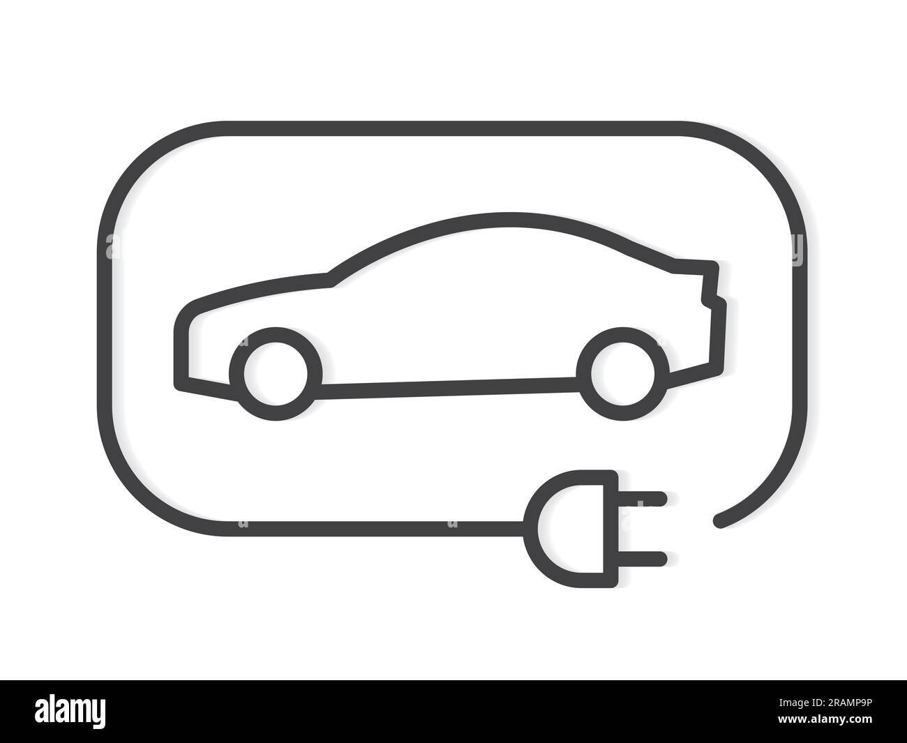 renewable energy electric car icon- vector illustration Stock Vector