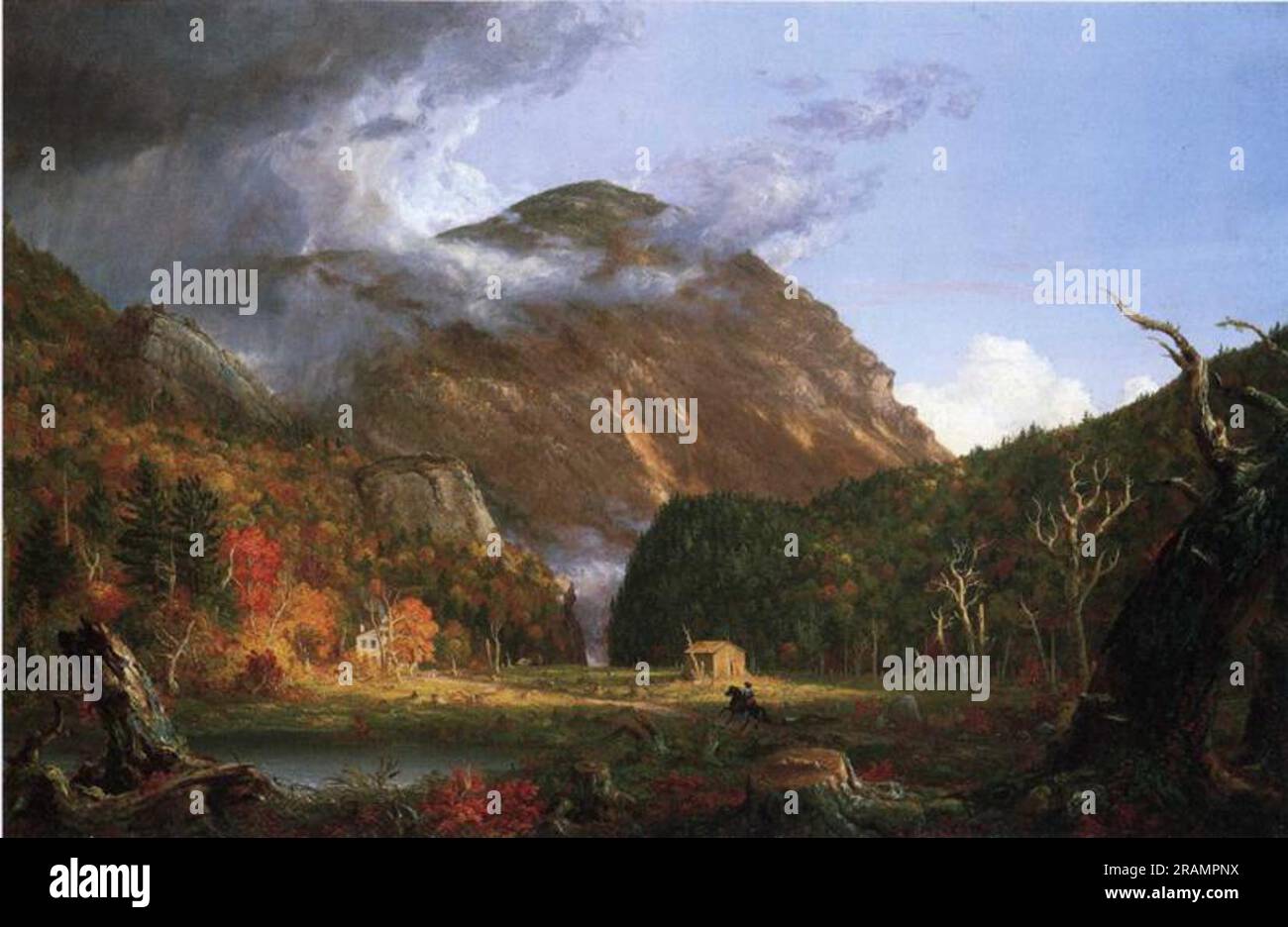 The Notch of the White Mountains (Crawford Notch) 1839 by Thomas Cole Stock Photo
