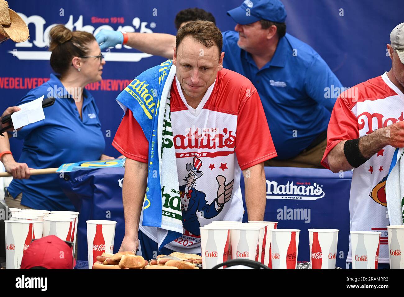 new-york-usa-04th-july-2023-2022-champion-joey-chestnut-waits-for