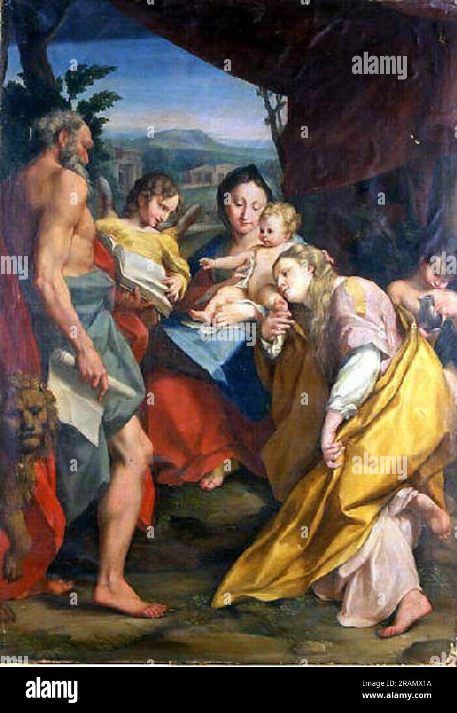 The Mystic Marriage of St. Catherine 1528 by Correggio Stock Photo - Alamy