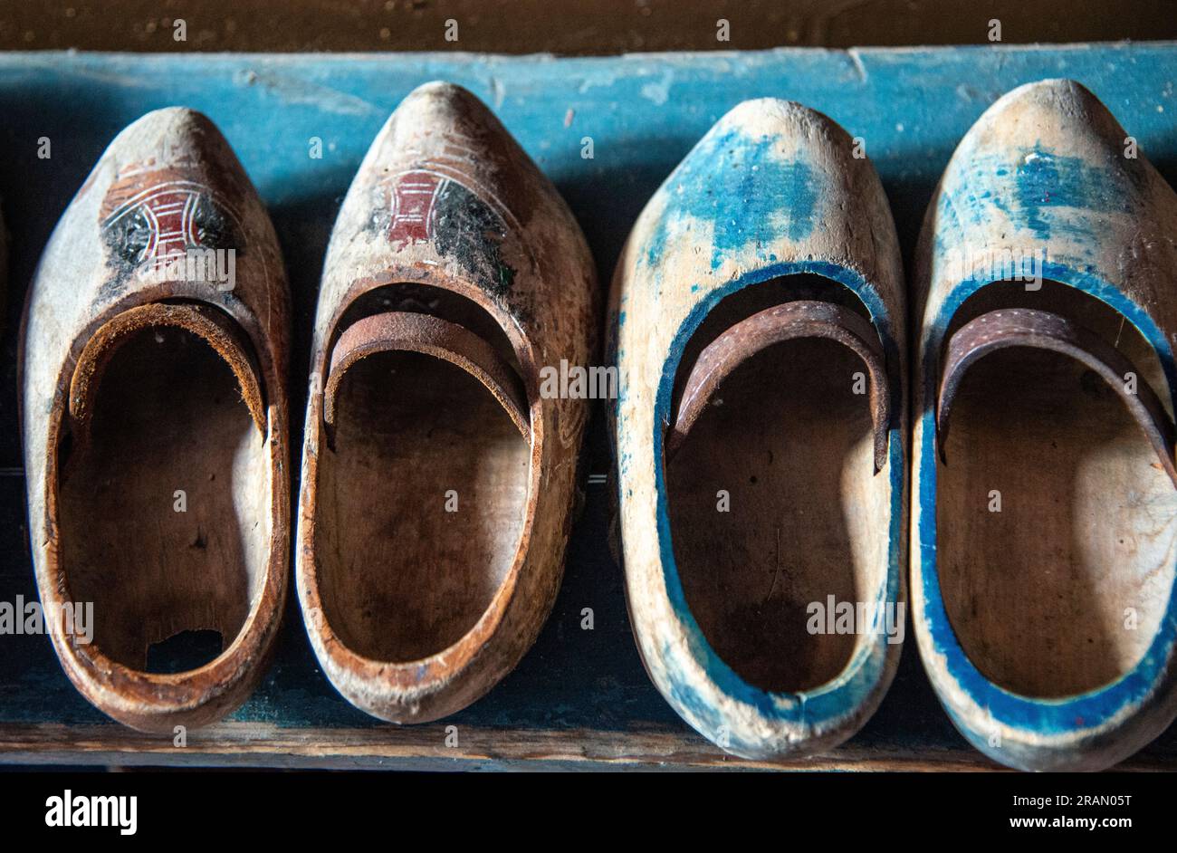 Dutch wooden shoes at the Zuiderzee Museum Stock Photo Alamy