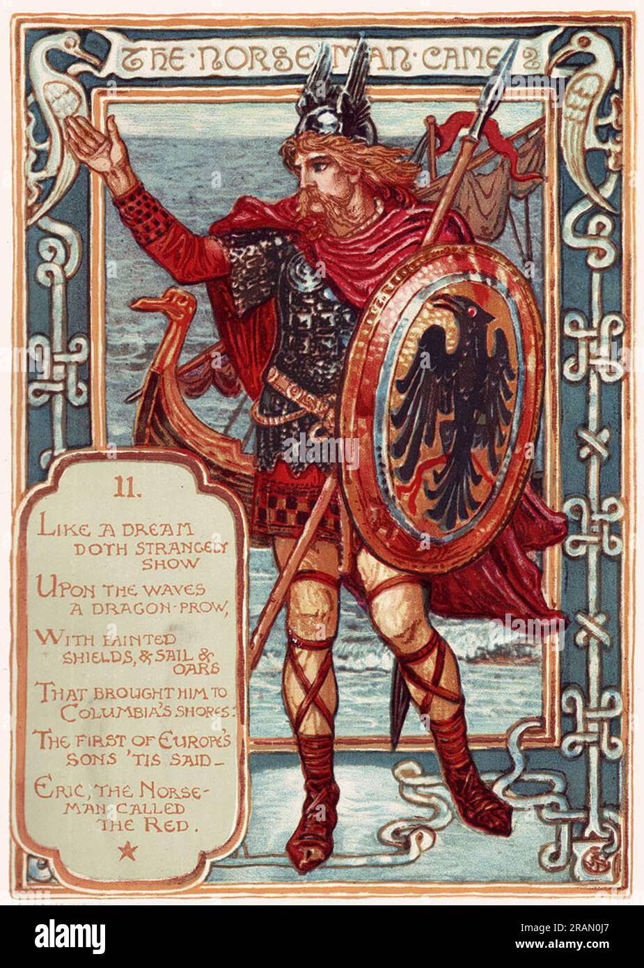 The Norseman 1893 by Walter Crane Stock Photo Alamy