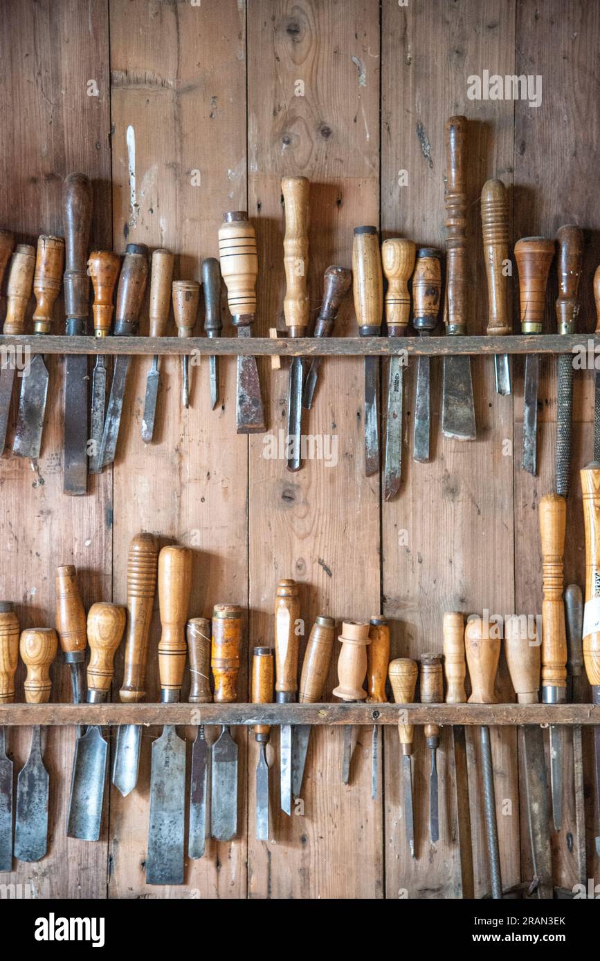 chisel wood carving tool used by carpenters Stock Photo Alamy