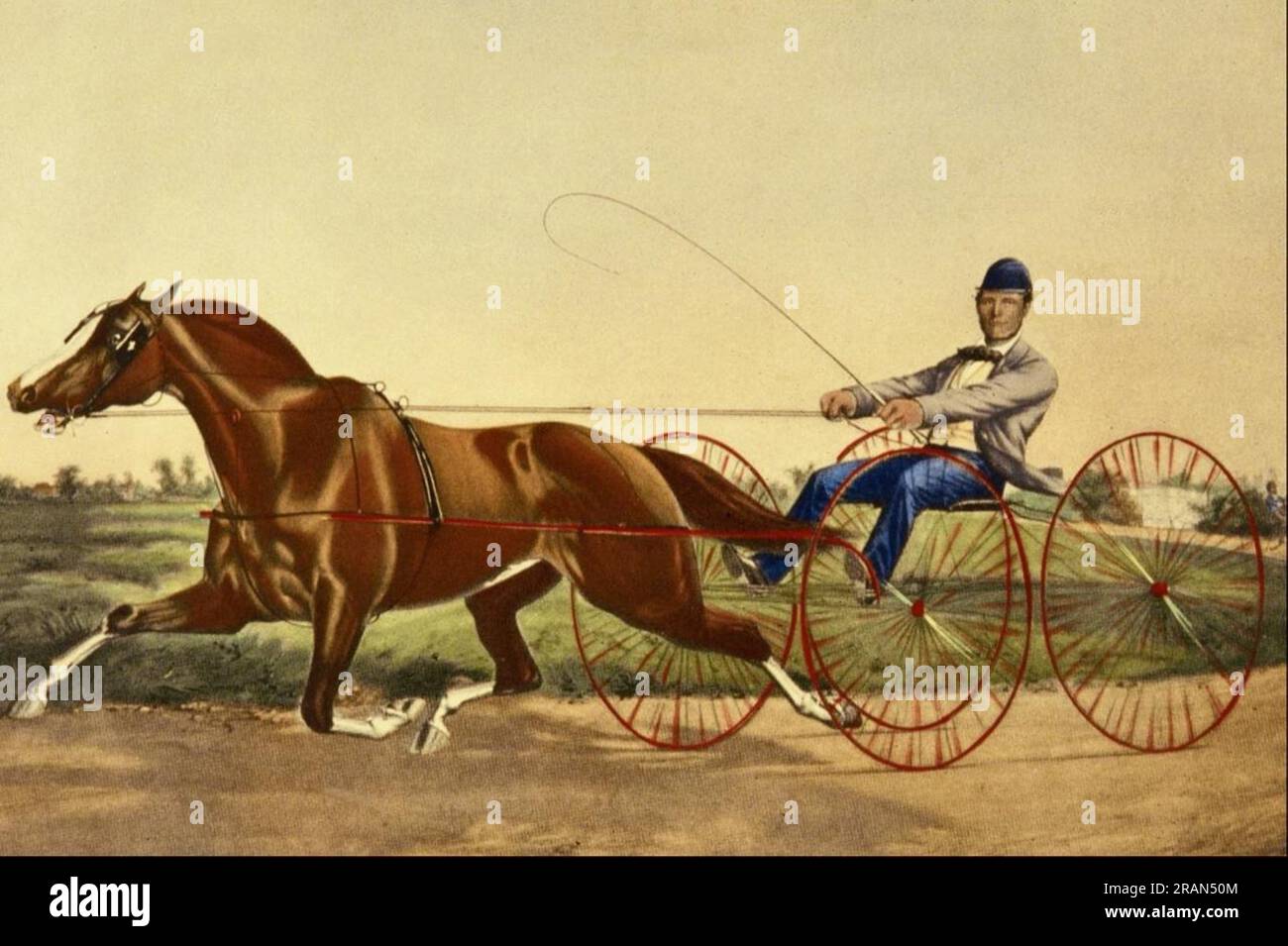 The Celebrating Pacing Mare Pacahontas by Currier and Ives Stock Photo ...