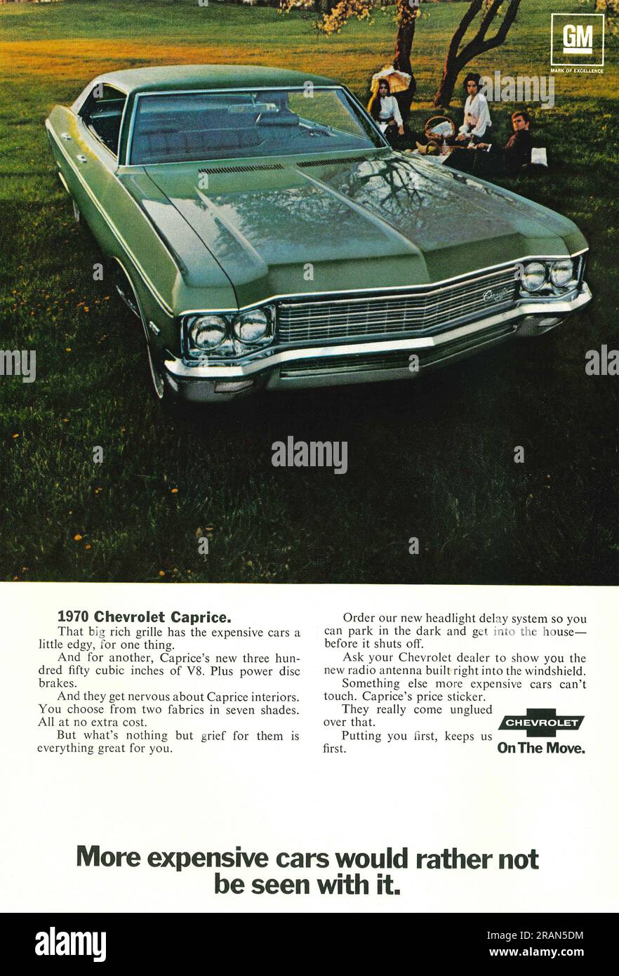 1970 car advertising hi-res stock photography and images - Alamy