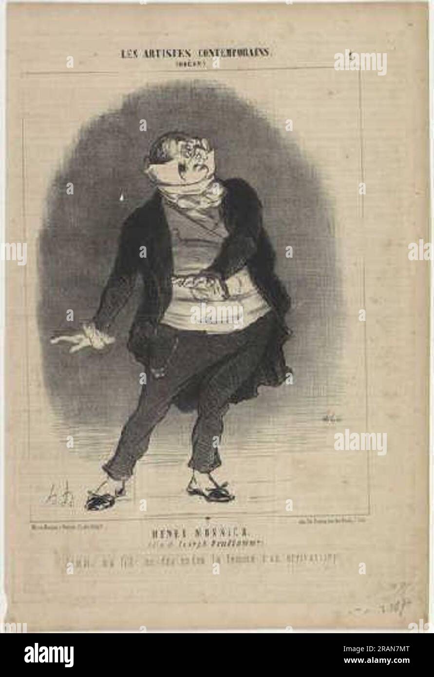 Gravure Ancienne 'Mœurs Administratives' Par Henri Monnier - Scène 'Demande D'Augmentation', Originale XIXe