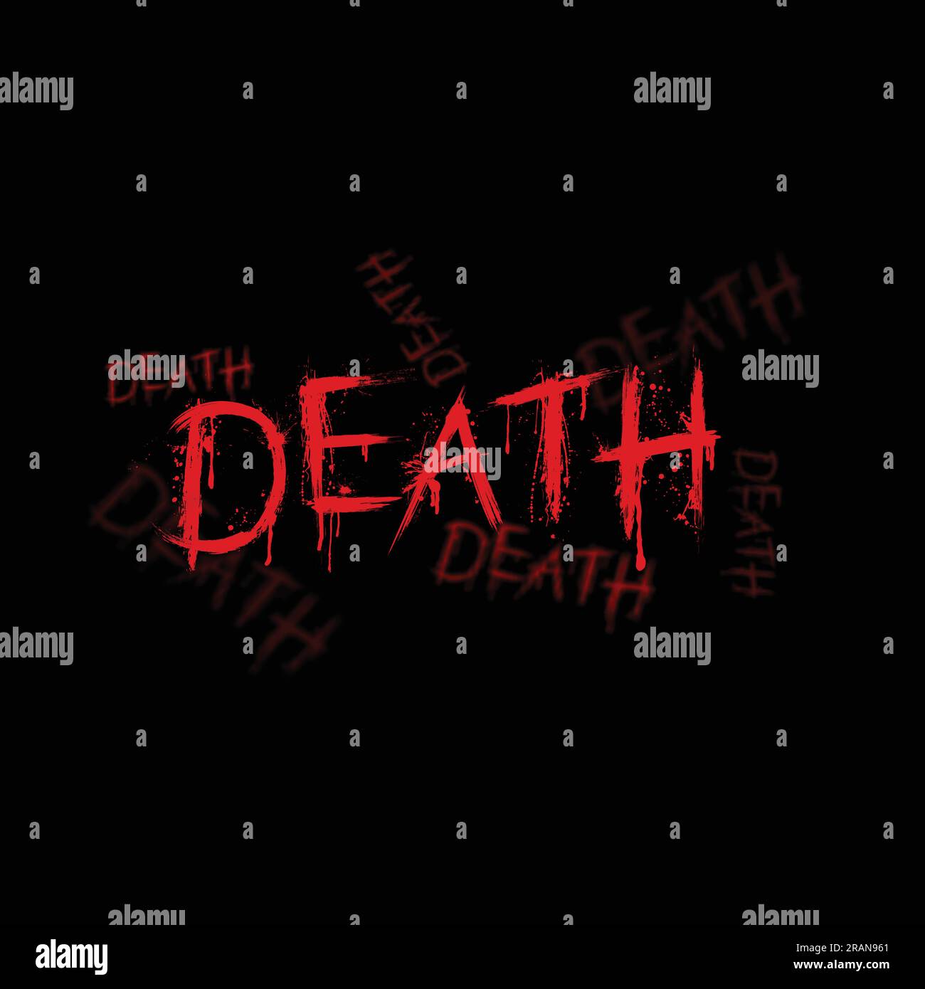 Blood splash death English letters background Stock Vector Image & Art