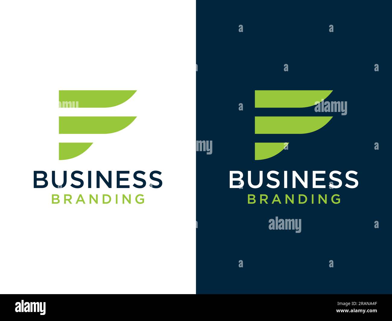 Abstract Initial Letter F Logo. Square Ribbon Flat Vector Logo Design ...