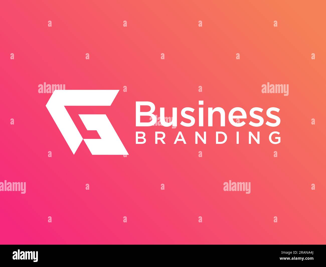 Letter G Logo Geometric Triangle isolated on gradient background. Flat Vector Logo Design Template Element. Stock Vector