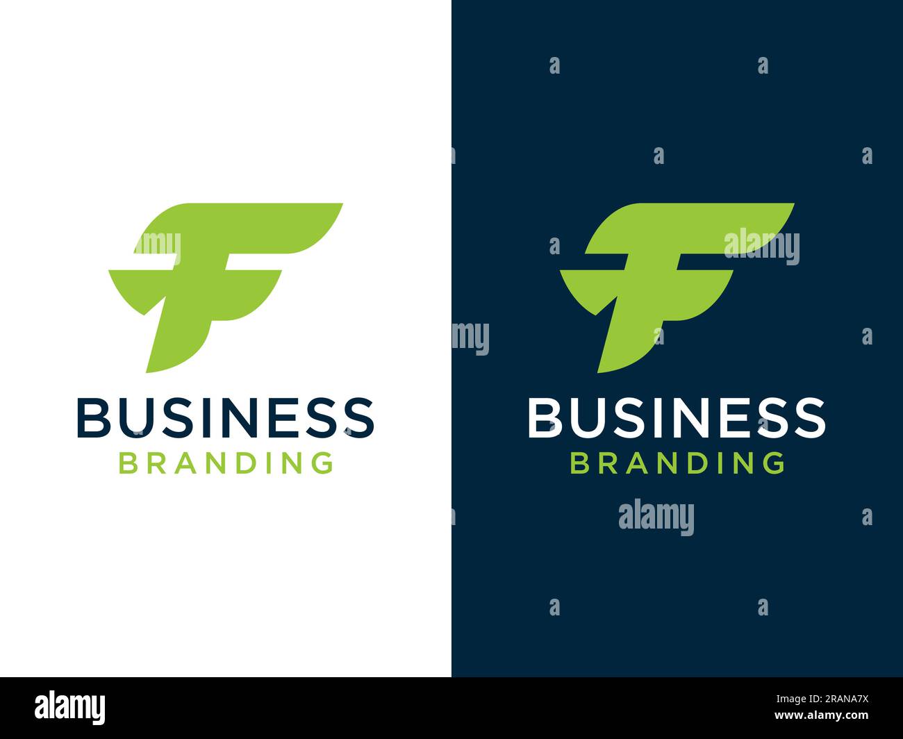 Abstract Initial Letter F Logo. Square Ribbon Flat Vector Logo Design ...