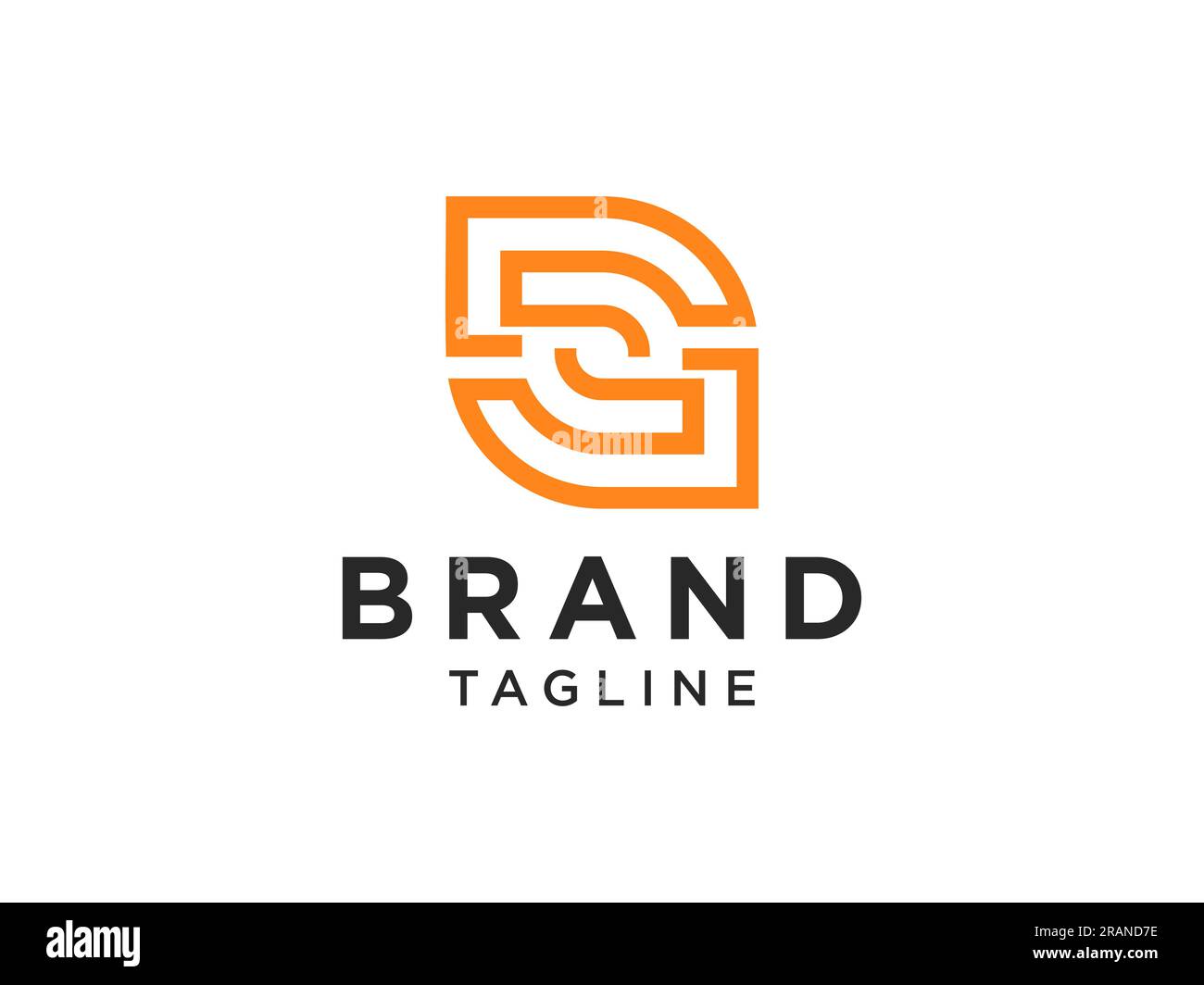 Abstract Initial Letter S Logo. Radial Line isolated on White Background. Flat Vector Logo Design Template Element. Stock Vector