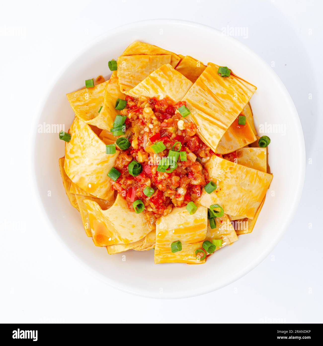 Bean Curd （Tofu Skin ）, Isolated on White Background Stock Photo Alamy