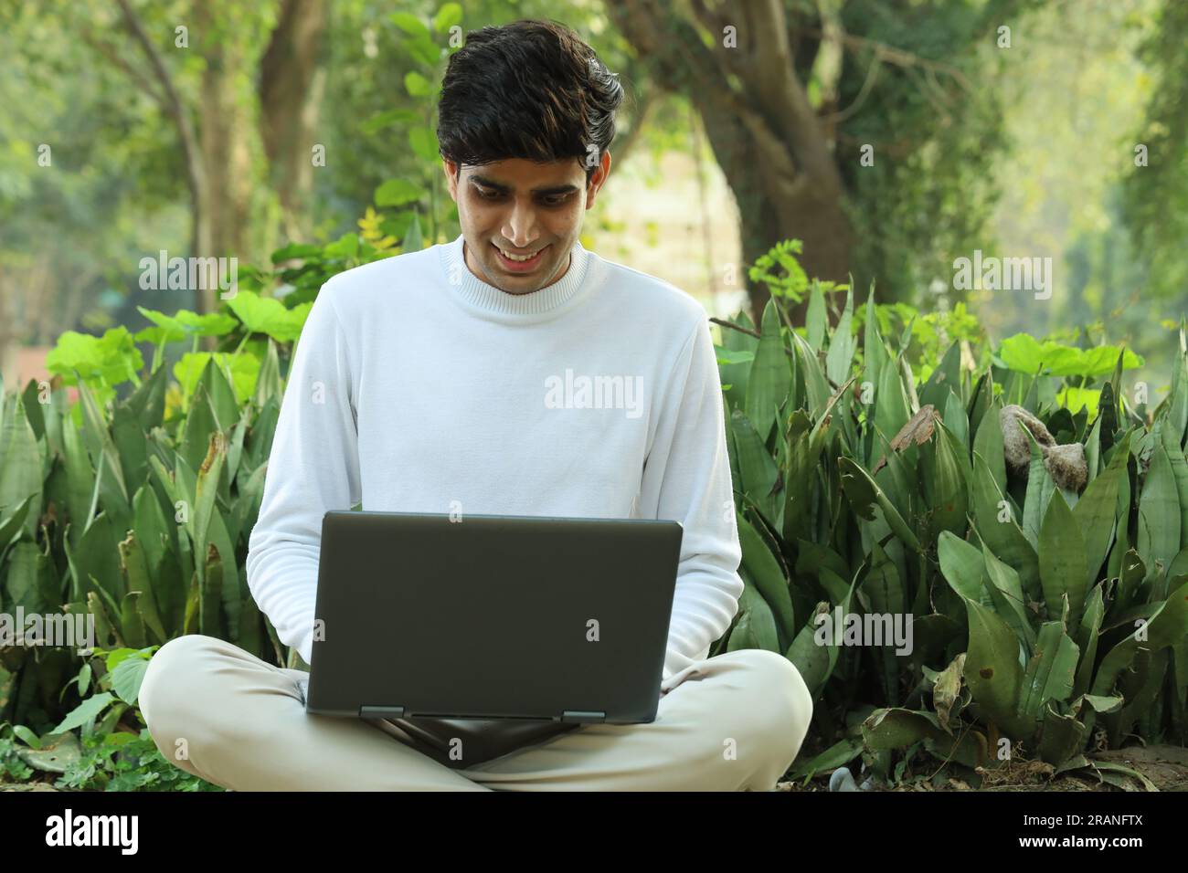 Man working laptop on beautiful hi-res stock photography and images - Alamy