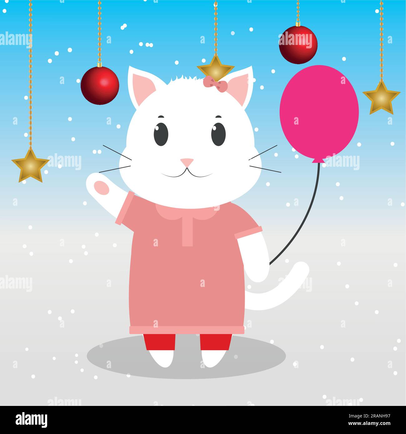 Cat black and white winter Stock Vector Images - Page 3 - Alamy