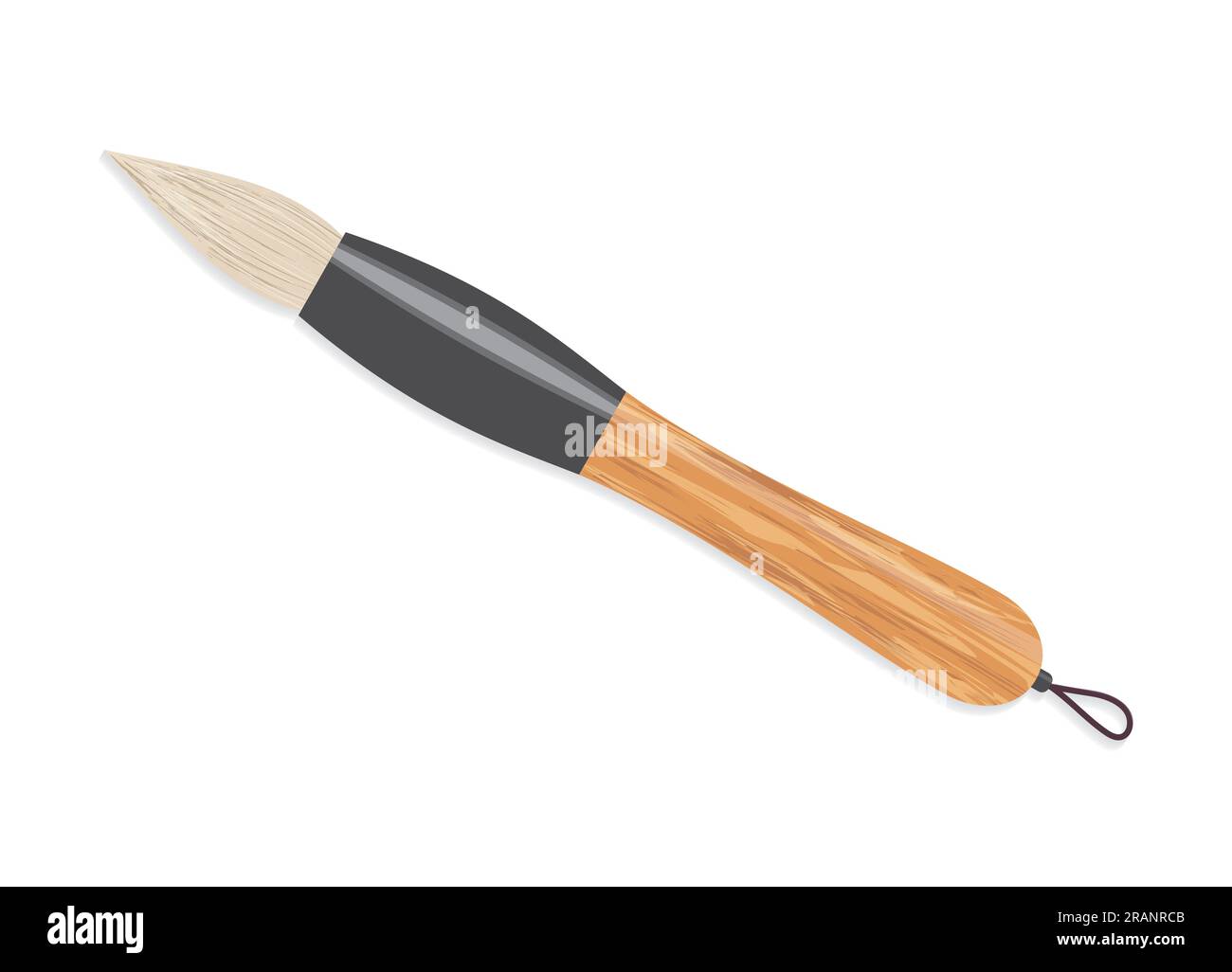 japanese calligraphy brush vector illustration Stock Vector Image