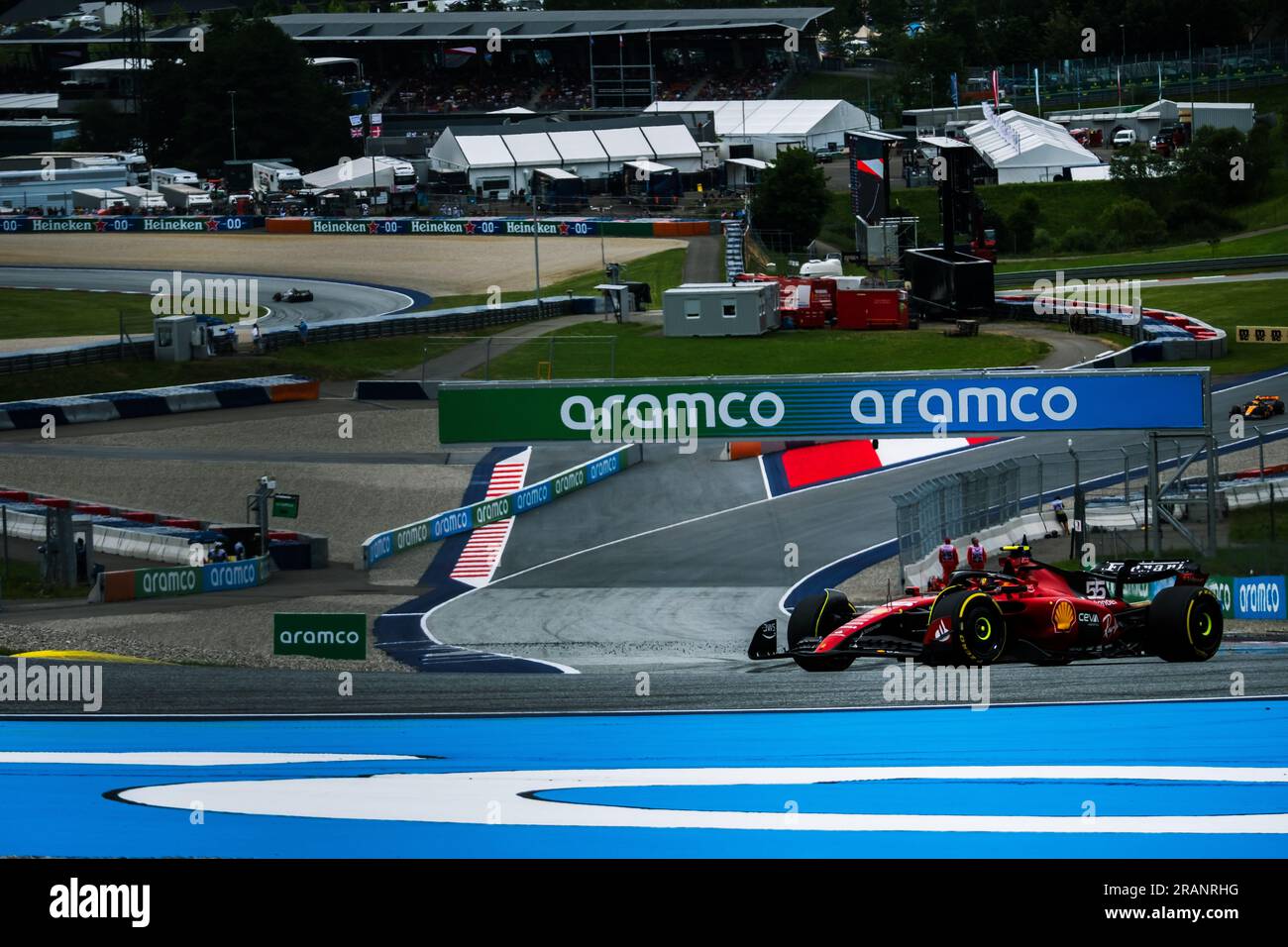 Red Bull Ring, Spielberg, Austria, 2.July.2023: Carlos Sainz during the Formula One Austria Grand Prix Stock Photo