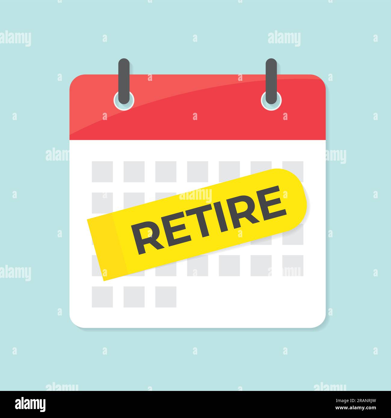 retire-date-on-the-calendar-vector-illustration-stock-vector-image