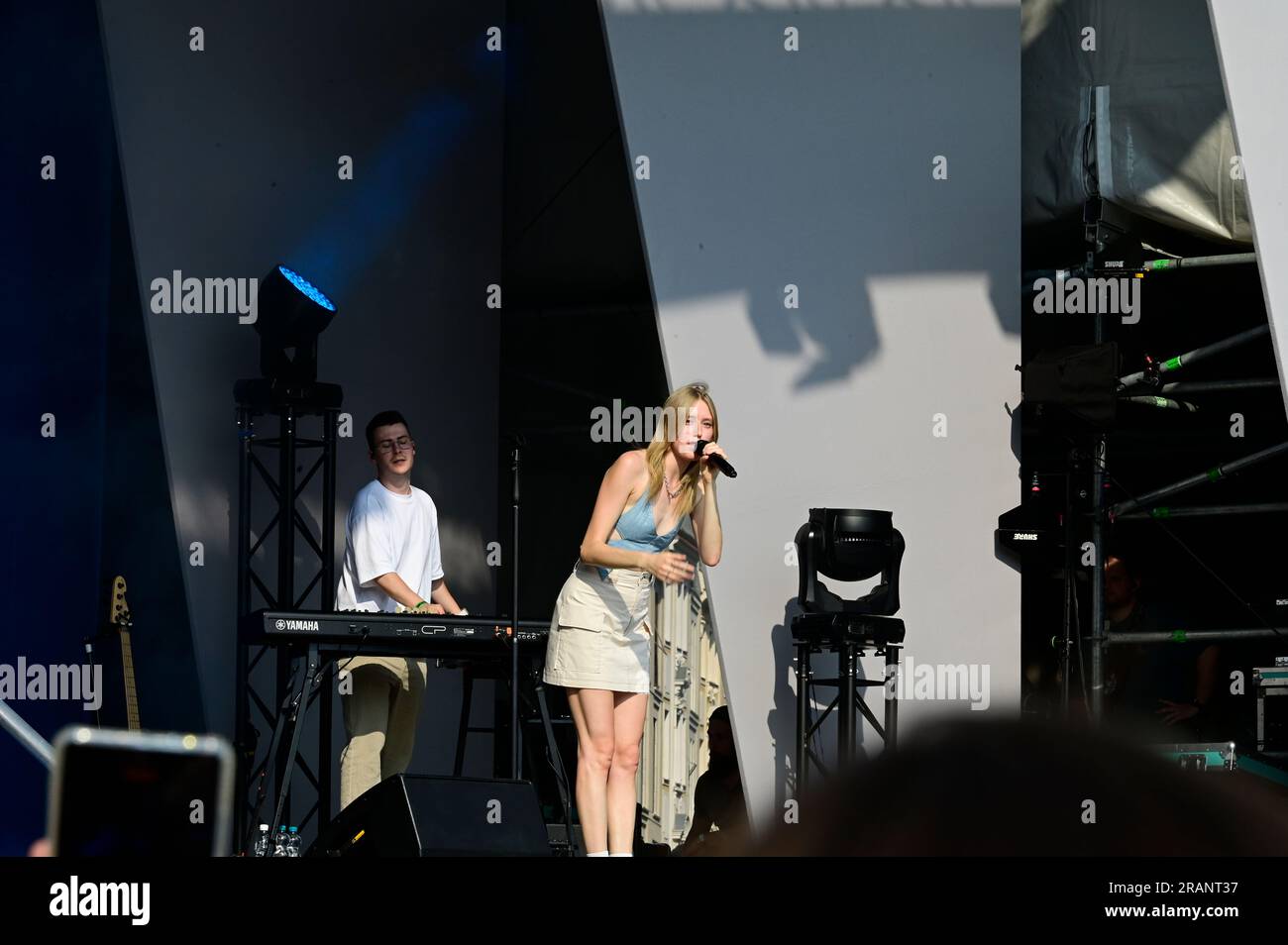 Lea live Open Air bei der FΓͺte de lΒ΄Europe auf dem Dresdner Neumarkt ...