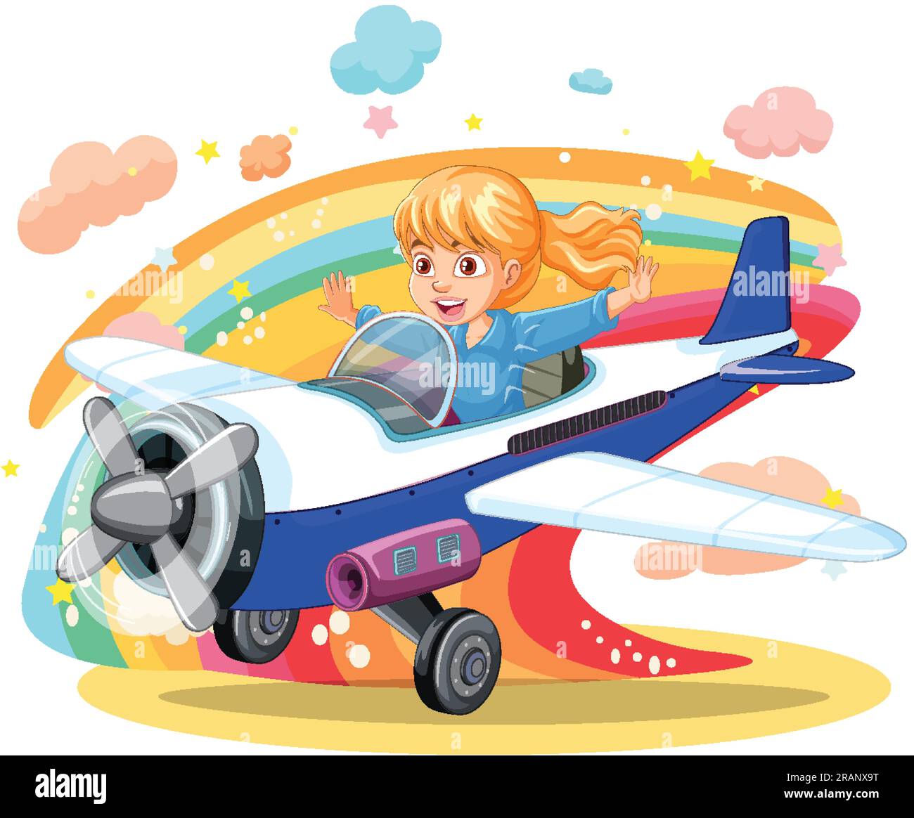 Rainbow light on wings Stock Vector Images - Alamy