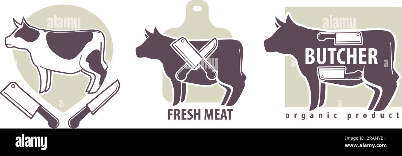 Fresh meat, butchery department product, beef Stock Vector Image & Art Alamy