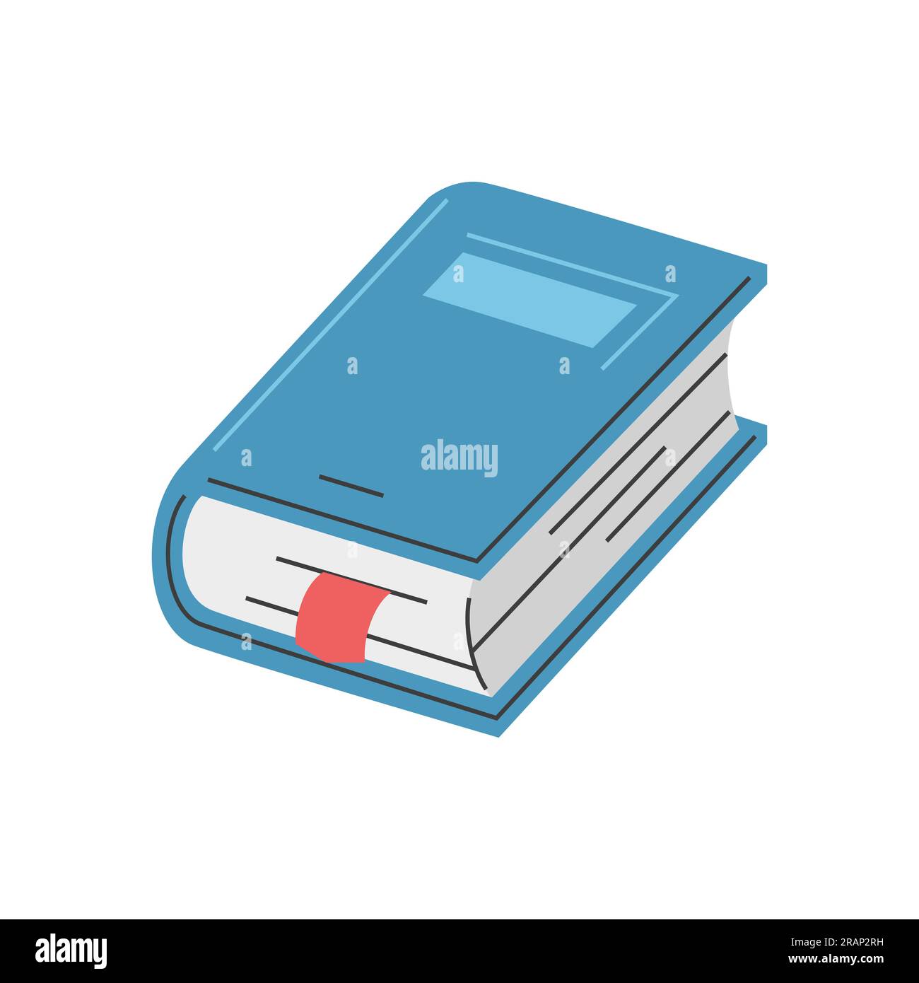 Book with bookmark isolated on white background Stock Vector Image ...