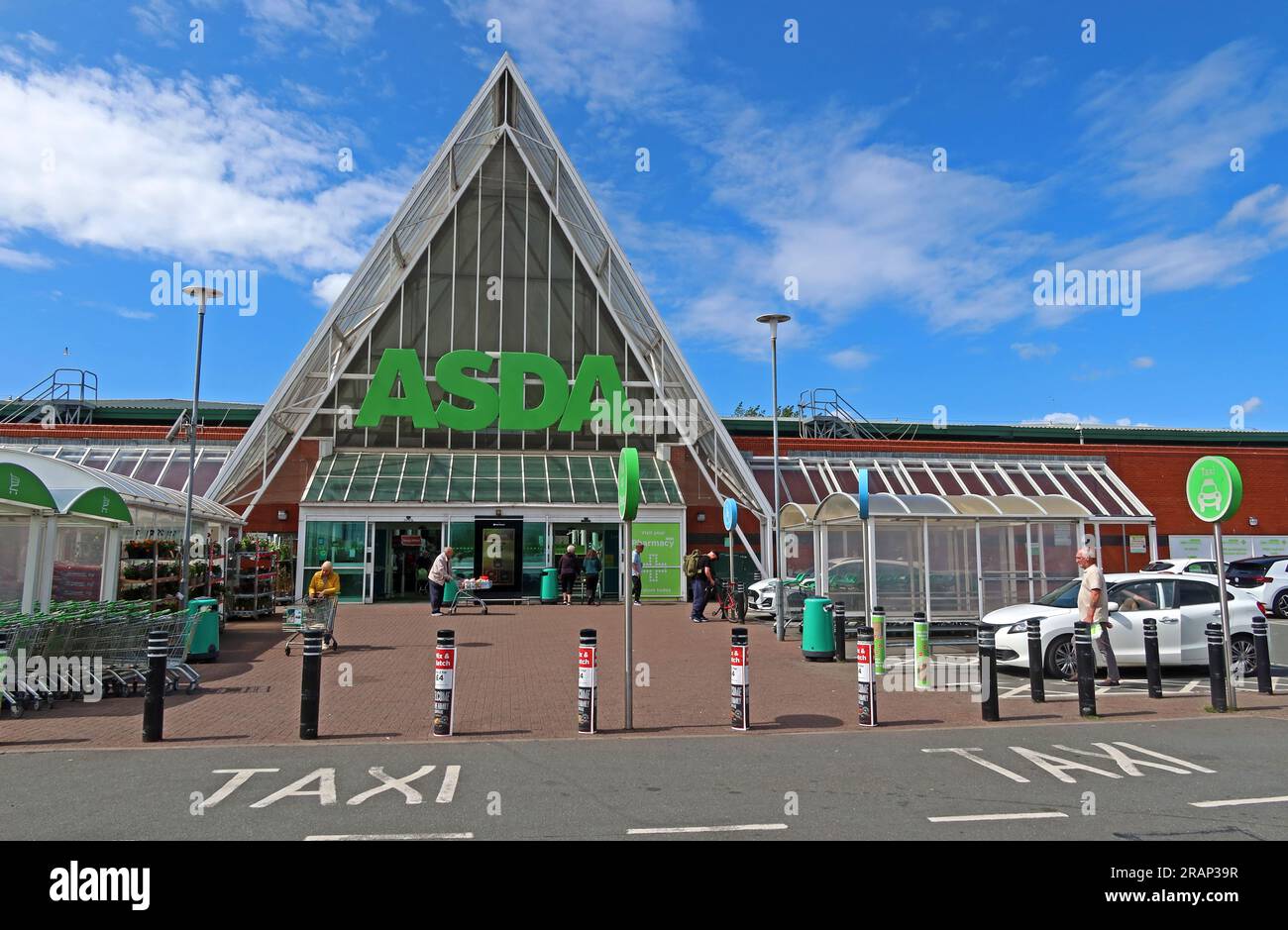 The Asda Superstore at St Helens, Kirkland St, Saint Helens, Merseyside, England, UK,  WA10 2EF Stock Photo