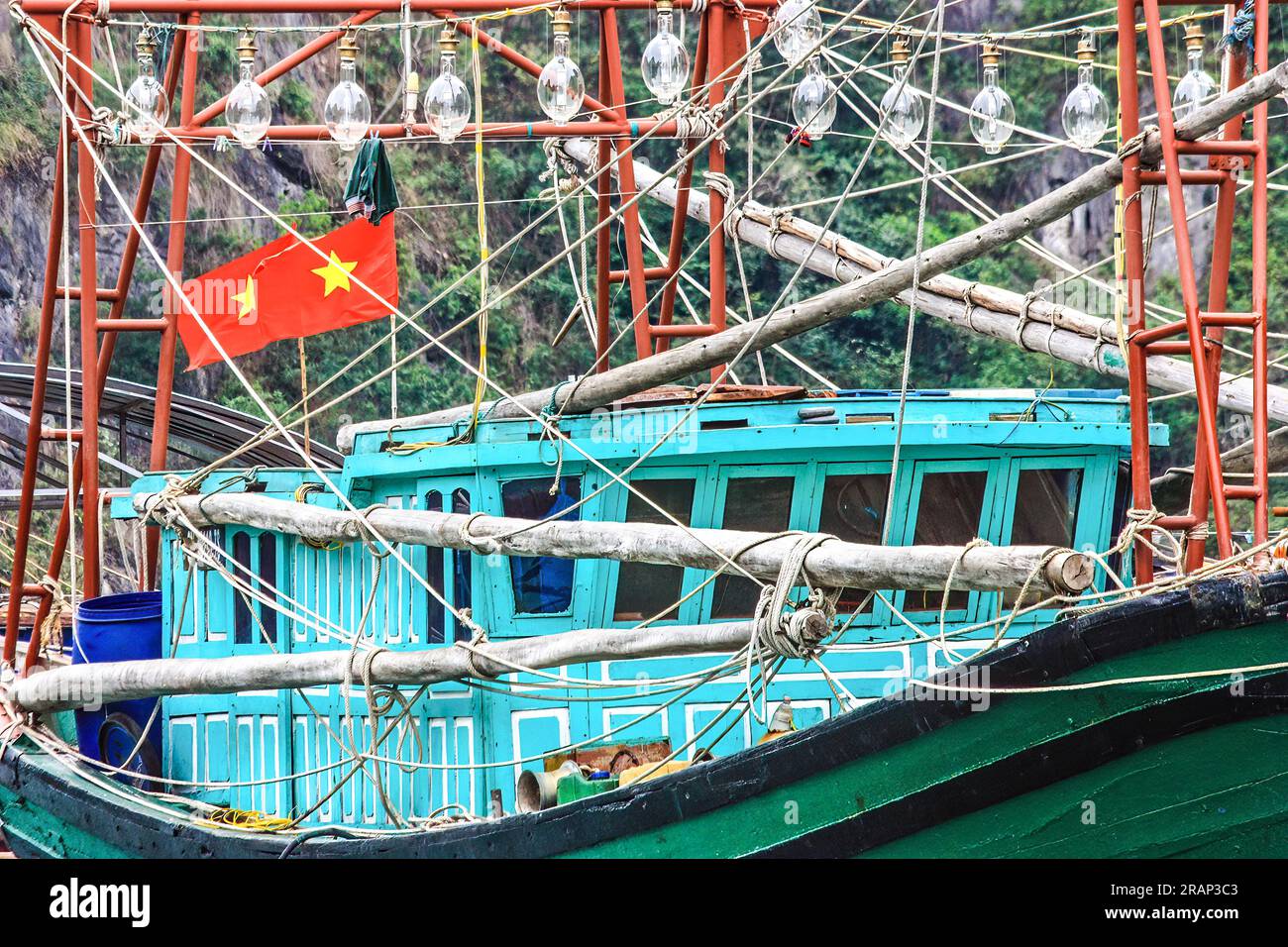 Squid fishing boats Stock Photo - Alamy