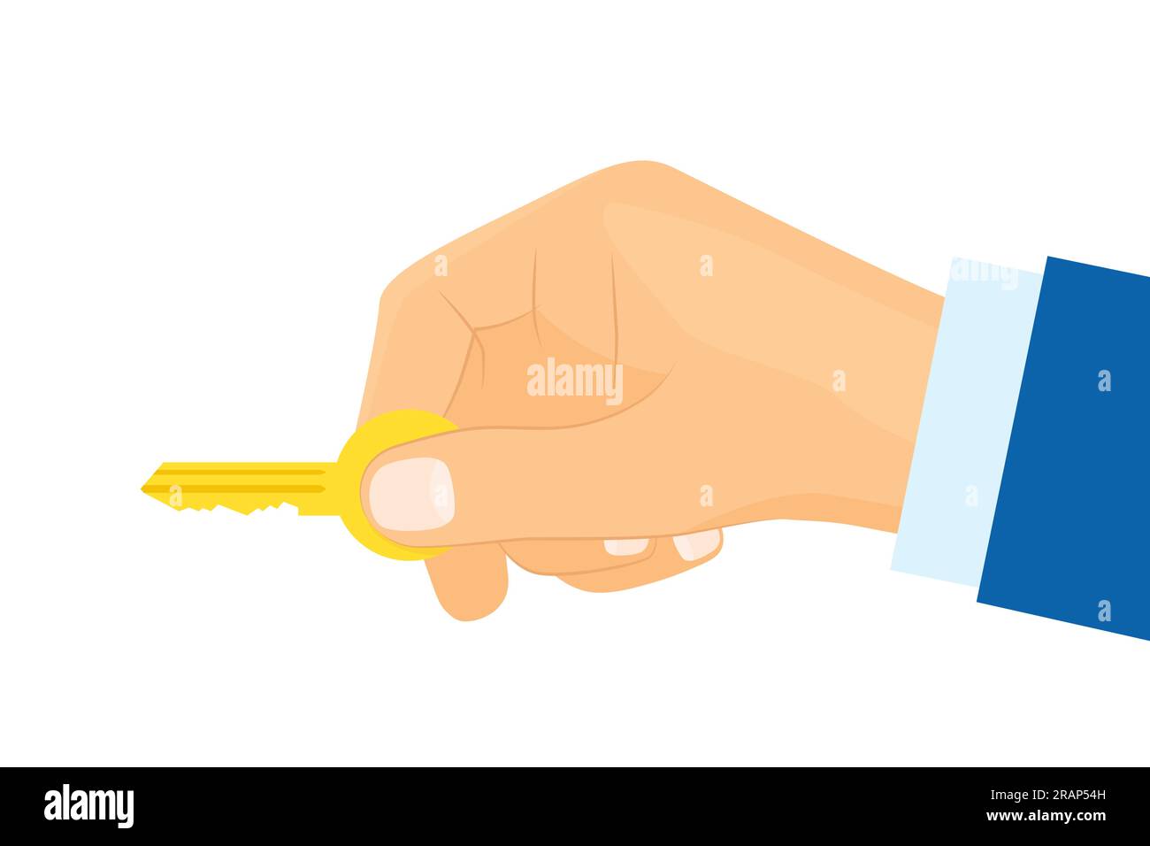 opening door with a key vector illustration Stock Vector Image & Art