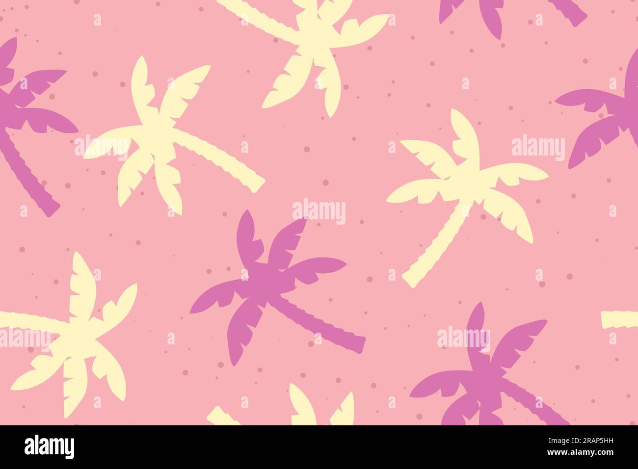 seamless summer pattern with palm trees - vector illustration Stock Vector