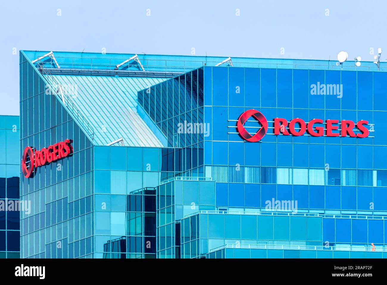 Logo of Rogers, one of the largest telecommunication company operating ...