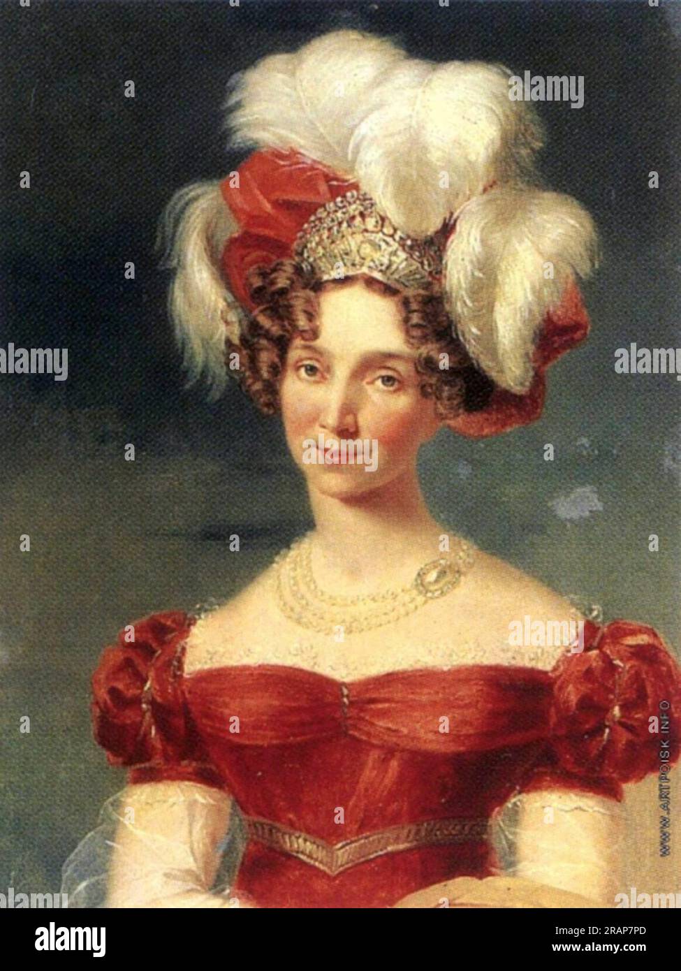 Elizaveta Alexeevna in diademe 1824 by George Dawe Stock Photo