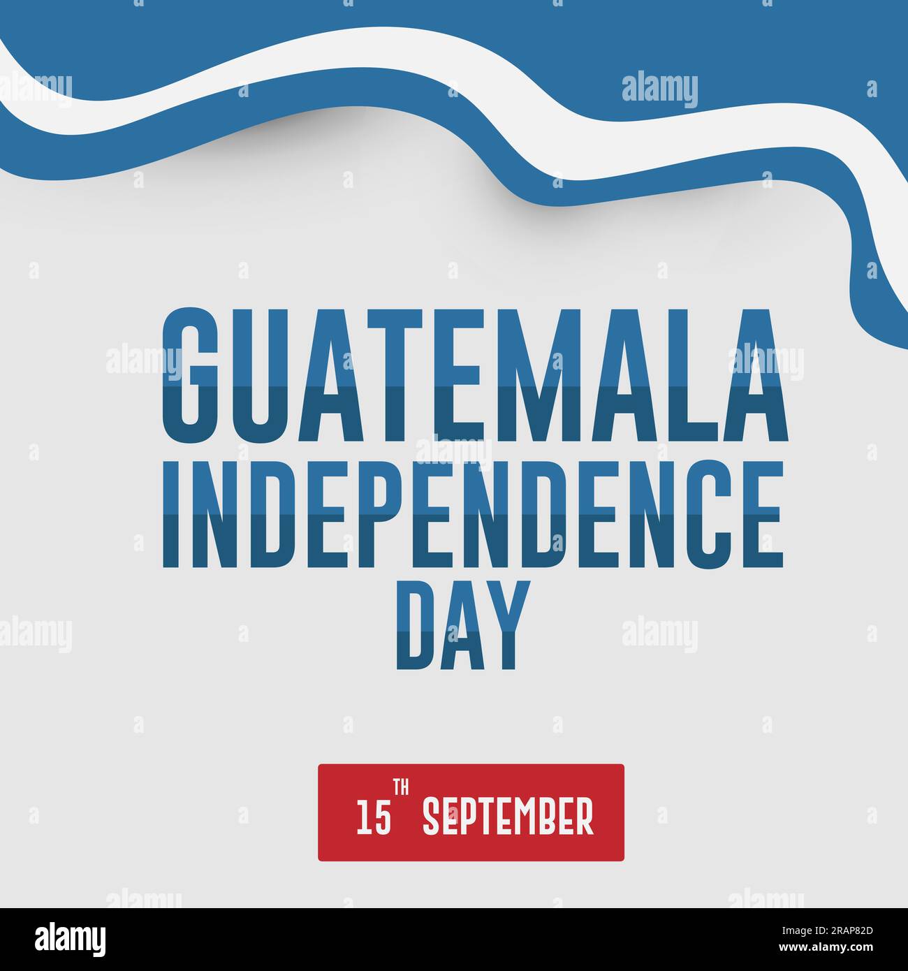Guatemala Independence Day vector poster design illustration. Stock Vector