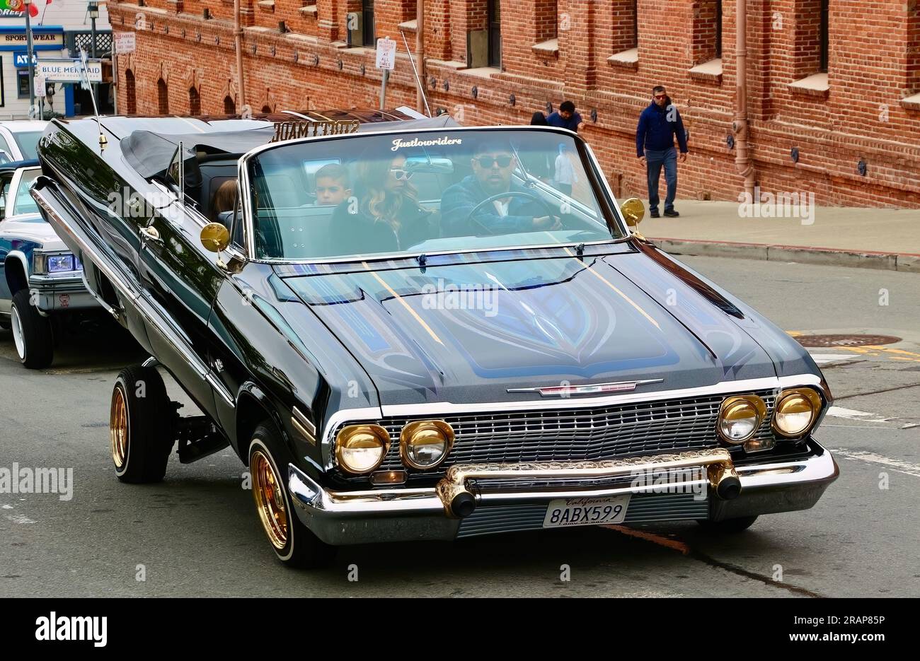 1964 Chevrolet Impala convertible lowrider car San Francisco California USA Stock Photo