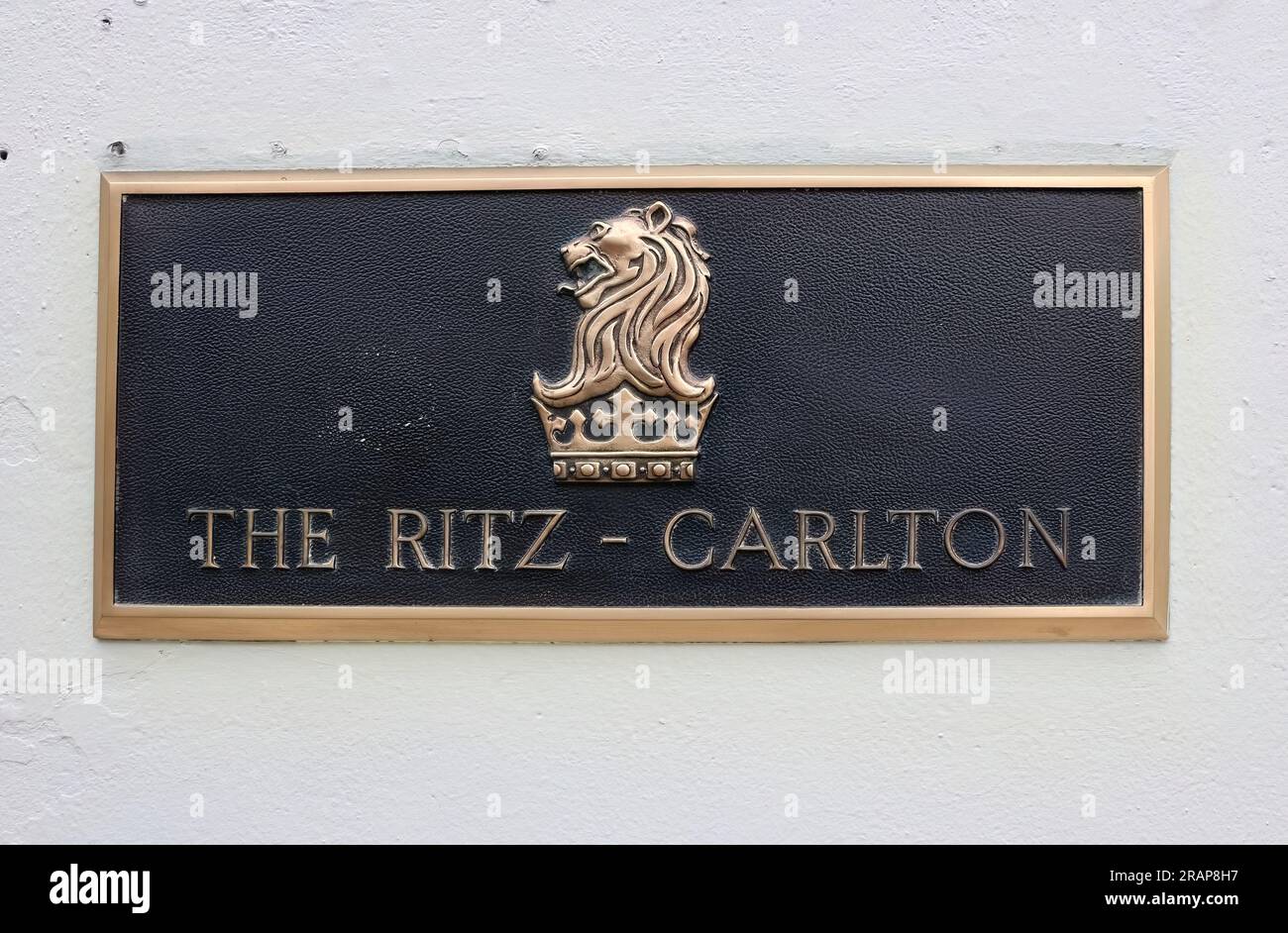 The RitzCarlton luxury hotel 600 Stockton Street Nob Hill San Francisco California USA Stock