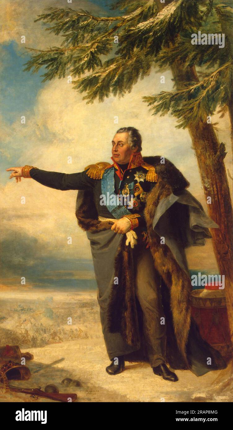 Michail Illarionovich Kutuzov, Russian Field Marshal 1829 by George Dawe Stock Photo