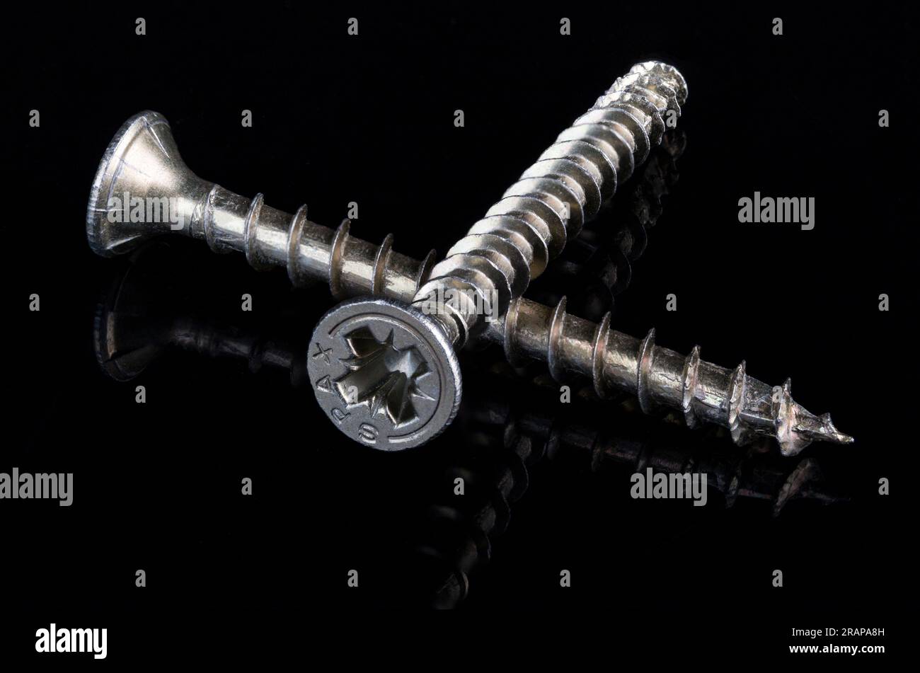 Close up of screws Stock Photo