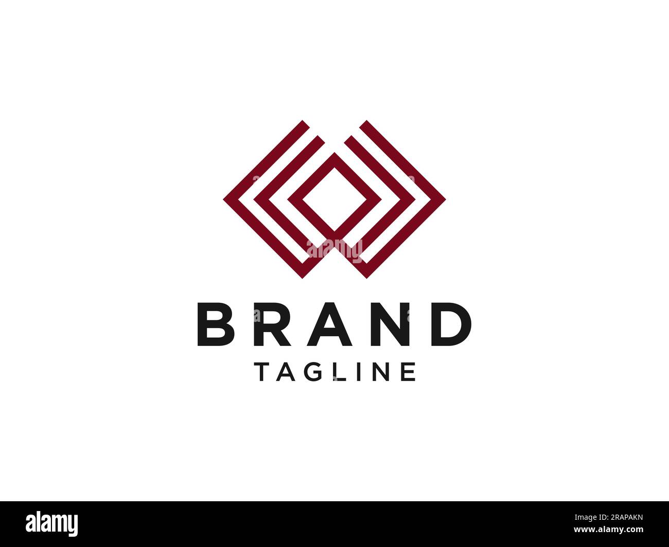 Logo Vector Abstract Initial Letter W. Flat Vector Logo Design Template ...