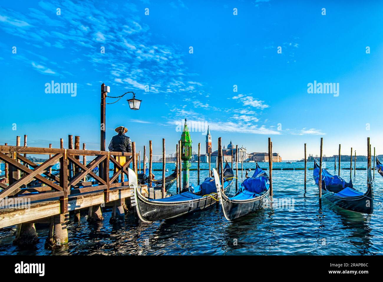 Sunset scene of Venice lagoon Stock Photo - Alamy