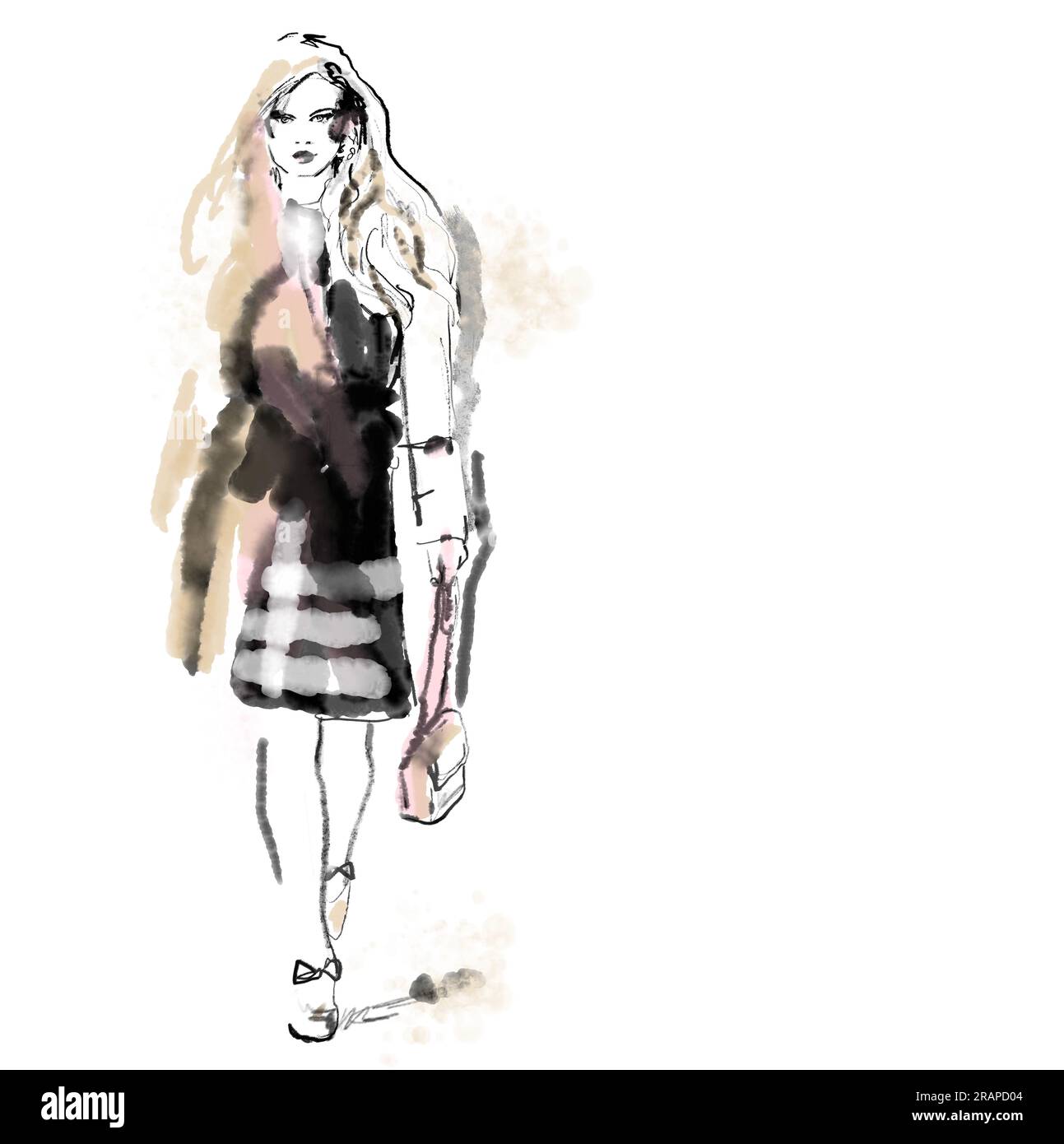 Black runway model Cut Out Stock Images & Pictures - Alamy