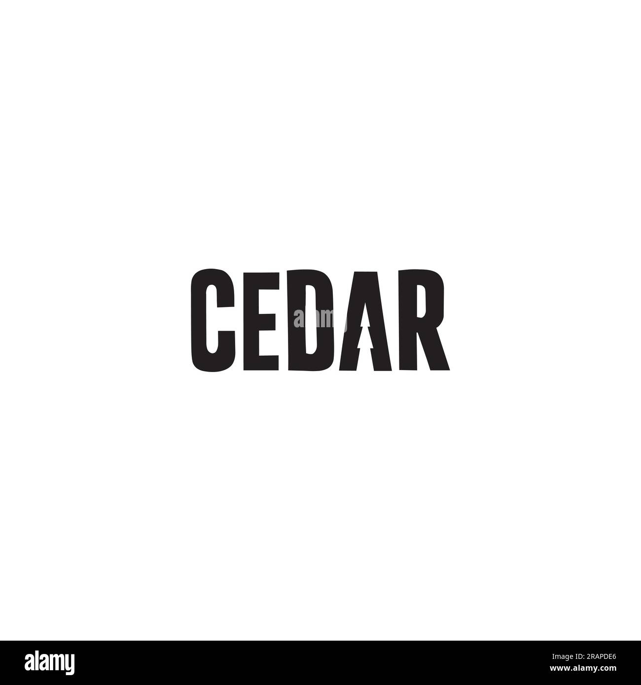 Cedar logo or wordmark design Stock Vector Image & Art - Alamy