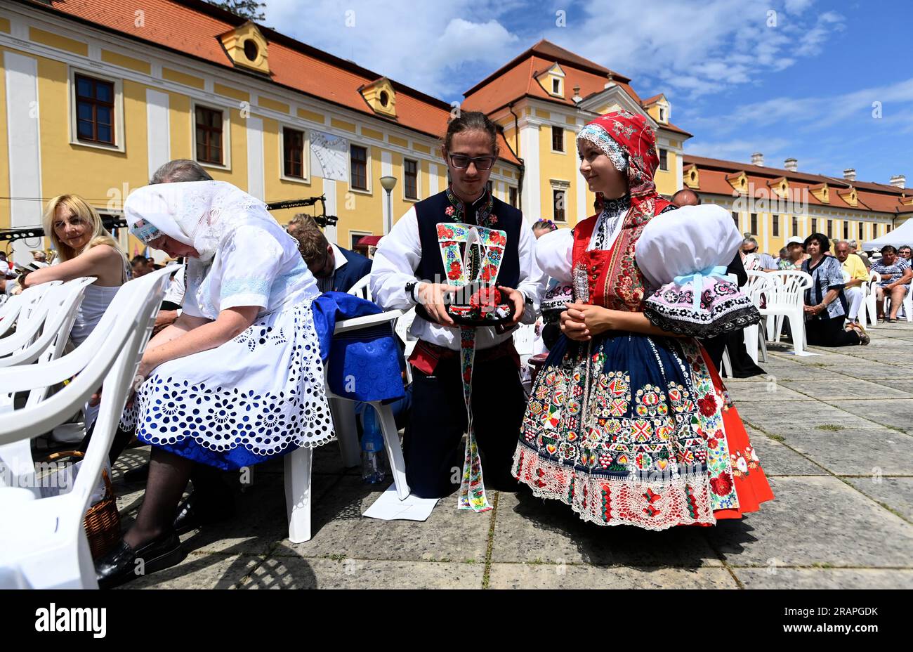 Velehrad, Czech Republic. 05th July, 2023. Solemn Holy Mass during the