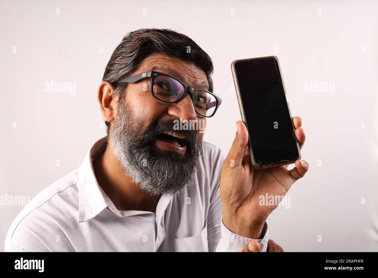 Mid aged indian bearded hi-res stock photography and images - Alamy