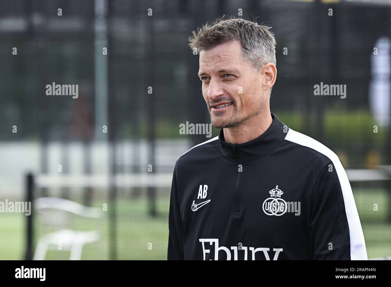 Lier, Belgium. 05th July, 2023. Union's head coach Alexander Blessin pictured before a press conference of Belgian first division soccer team Royale Union Saint-Gilloise, ahead of the 2023-2024 season, Wednesday 05 July 2023 in Lier. BELGA PHOTO TOM GOYVAERTS Credit: Belga News Agency/Alamy Live News Stock Photo