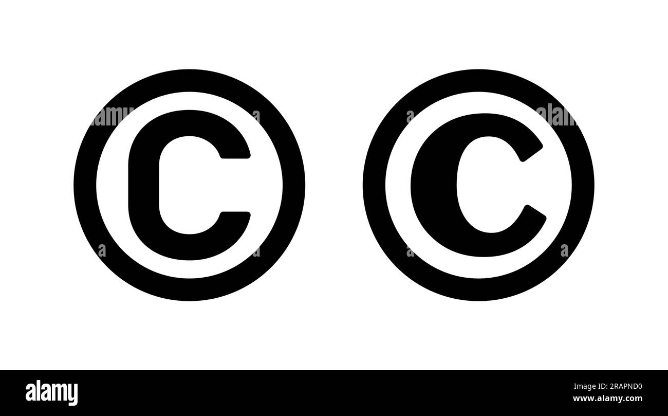 Copyright icon vector. copyright symbol Stock Vector Image & Art Alamy