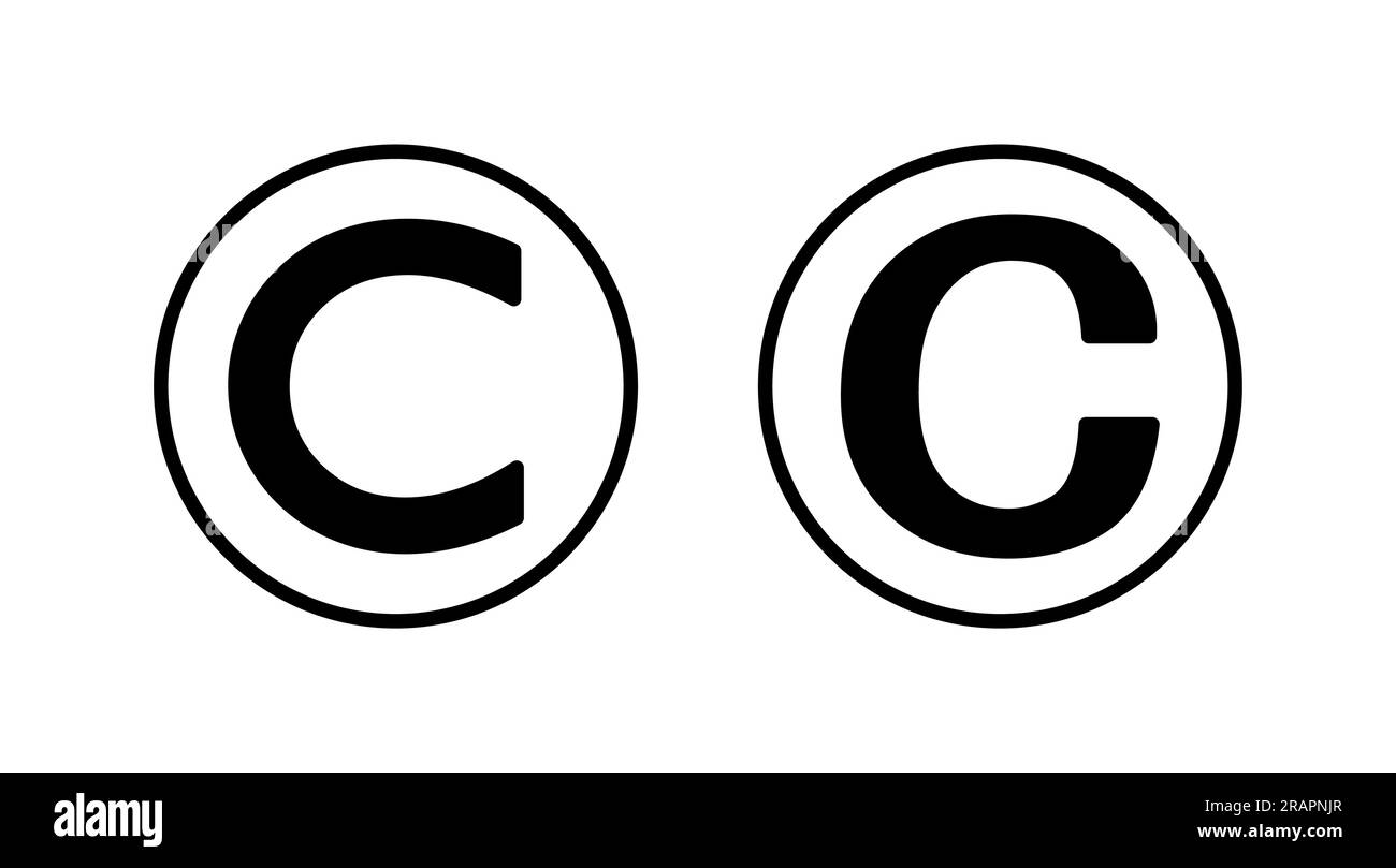 Copyright icon vector. copyright symbol Stock Vector Image & Art Alamy