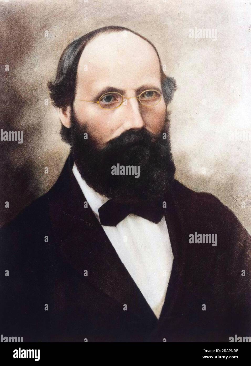 Portrait de Bernhard Riemann (1826 -1866 ) mathematicien allemand Stock Photo
