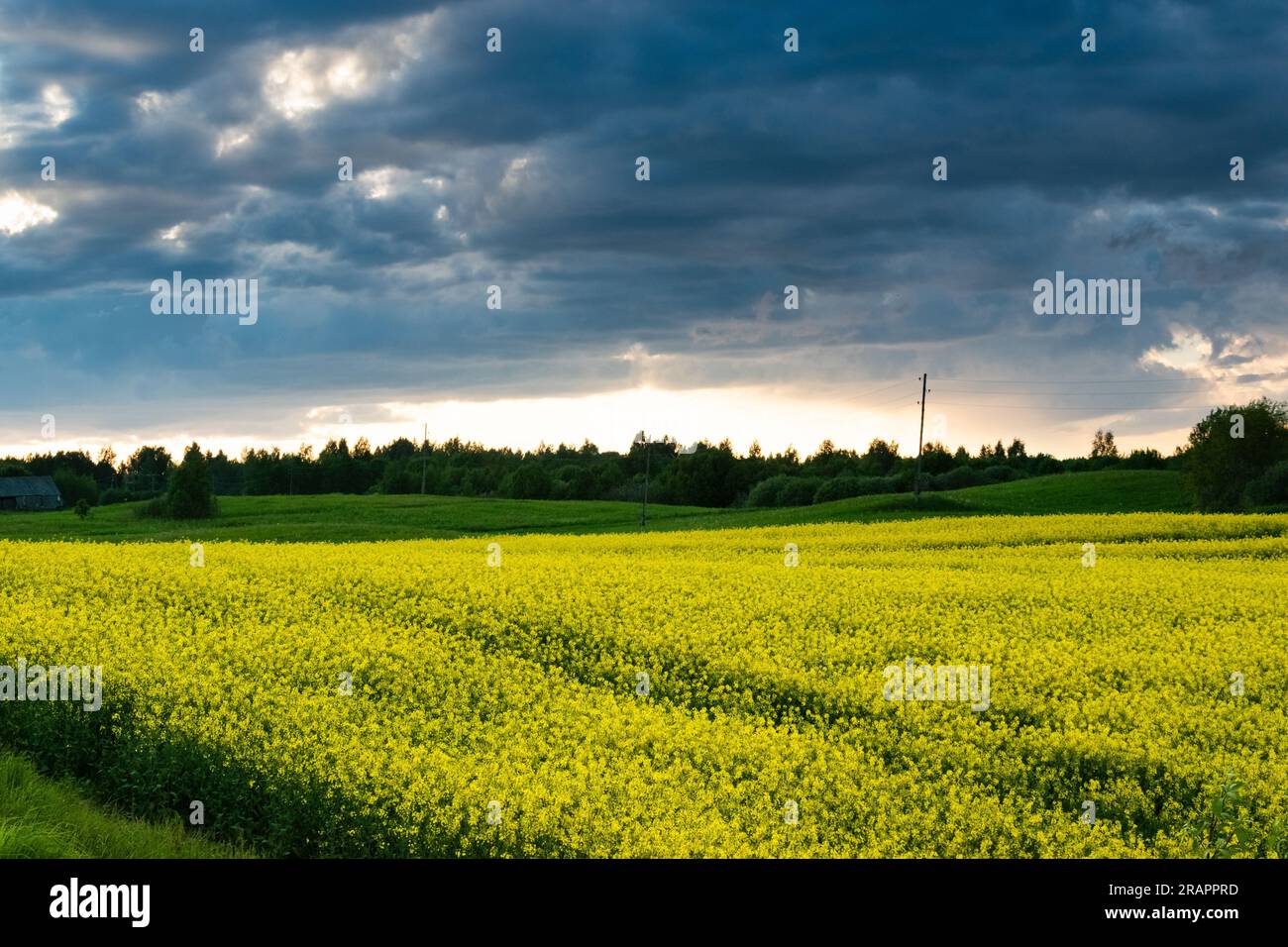 Rural landscape stormy weather hi-res stock photography and images - Alamy